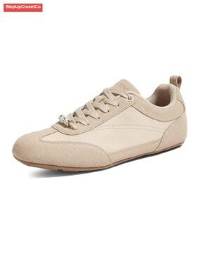 Women's Thin Sole Fashion Sneakers Lightweight Lace Up Tennis Walking Shoes